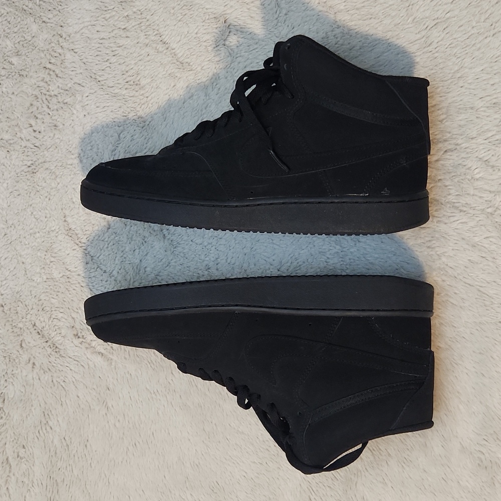 NIKE AIR FORCE 1  Men's All-Black High-Top Size 9 - Picture 3 of 9